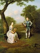 Arthur Devis Sir Nathaniel and Lady Caroline Curzon oil painting picture wholesale